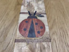 Ladybug — Spalted Maple, Inlaid Ladybug — another view
